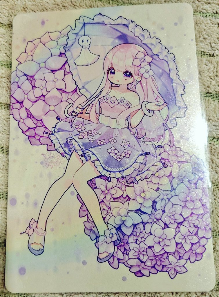 fufuninjaKGN's tweet photo. KMのおかげで購入できて今ようやく手に入れたキラキラポストカード✨
ほんとにふわふわユニコーンもあじさい衣装もどっちもかわいい🤍
それぞれ違う表情のユニコーン3匹めっちゃお気に入り🦄🦄🦄
#ねえねえゆめぴ https://t.co/Nwqh47UWwW