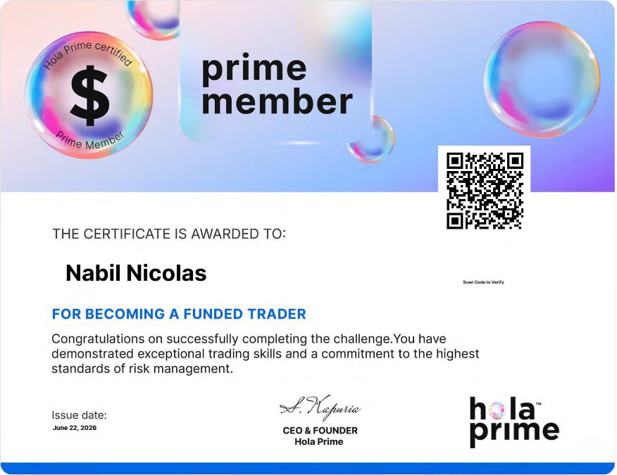 nabilnicolas's tweet photo. #proptrading #forextrading #1hourpayouts @HolaPrimeGlobal https://t.co/j7kMWzW7Nf