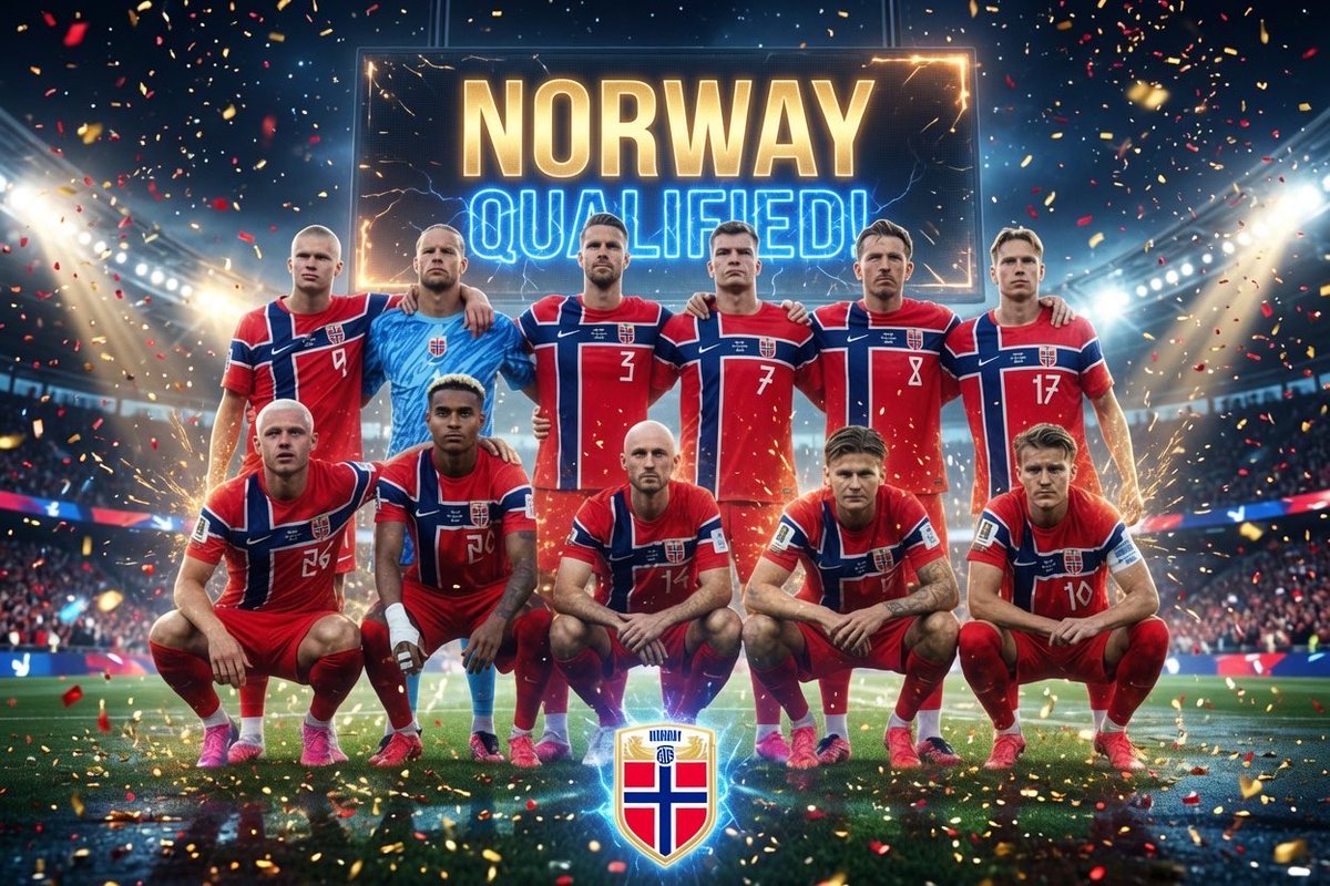 CuriosidadesEU's tweet photo. 🇳🇴 A Noruega está classificada para a próxima fase da Copa do Mundo! https://t.co/3sY4HAsn4J