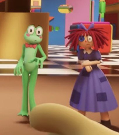 katelovesvoltr1's tweet photo. Today i realized that Jax had a LOT of AUDACITY to tell Ragatha to never bring up Ribbit again, ESPECIALLY cause it’s likely her and Ribbit were friends BEFORE Jax came to the circus #tadc #tadcep9 https://t.co/2lHRoRaX4e