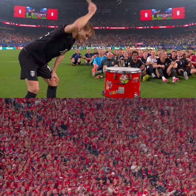 CentralDoBrega's tweet photo. admita:

a Noruega, junto com a sua torcida, é a Seleção mais CARISMÁTICA da Copa do Mundo!

tem minha torcida 🇳🇴 https://t.co/BJXLy7mW2W