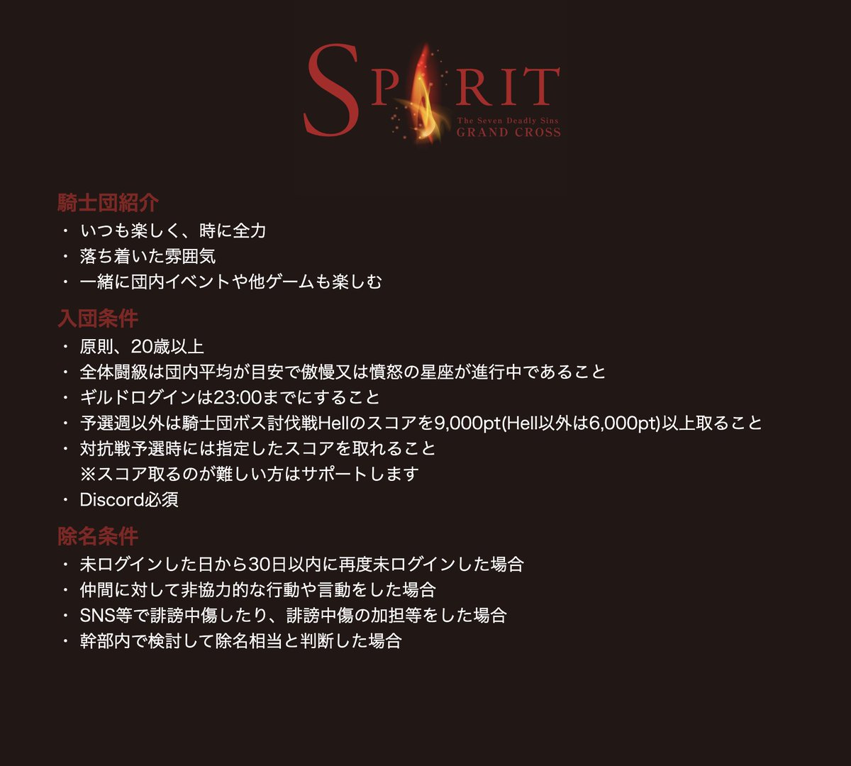 m0m1mu's tweet photo. SPIRITでは、今週中に入団してくれる仲間を3名探してます。
・対抗戦はマスター帯中心
・仲間との協力を大事にする
・雰囲気を大切にして楽しむ
そんな方にぴったりのギルドです。
お気軽にDMください！
#グラクロ
#グラクロ騎士団募集 https://t.co/uflzAfm2JX