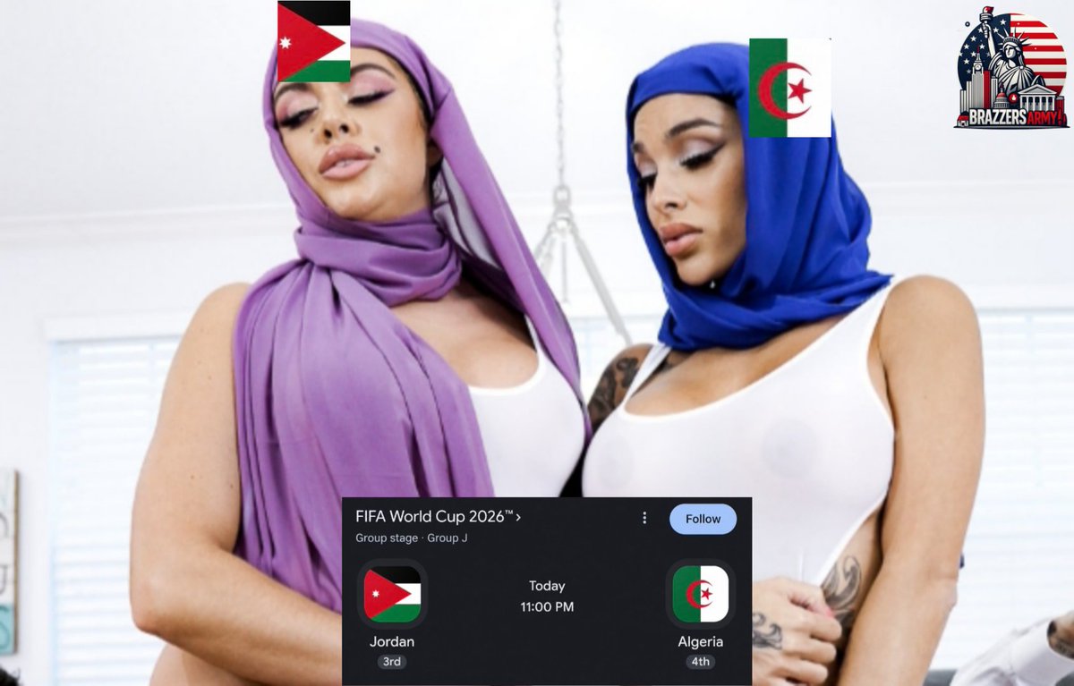 Brazzers_Sar's tweet photo. An Arab confrontation will follow shortly @Officialegypt_ or @officially_Viv 🤤
#WorldCupFever #WorldCupSpare https://t.co/hPq3r6P4mQ