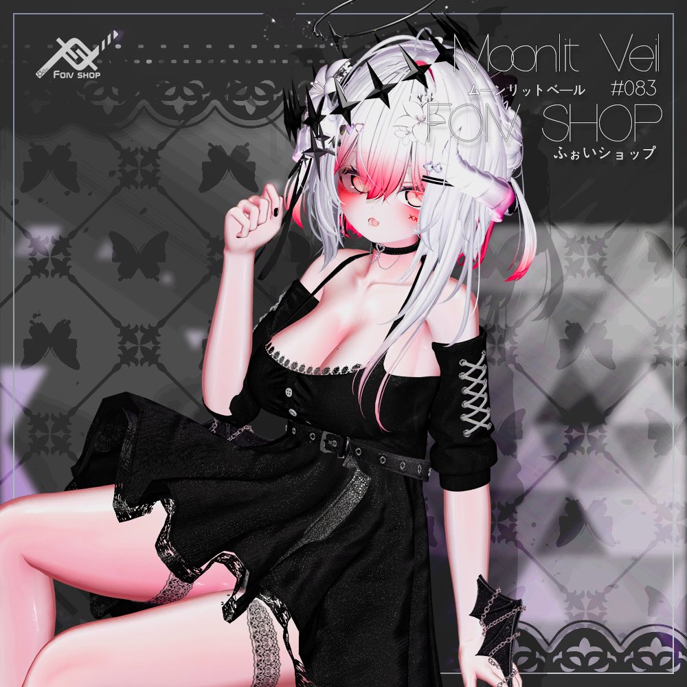 foishopvr's tweet photo. 「3D衣装モデル」 Moonlit Veil [ムーンリットベール]

対応モデルは「愛莉、しなの、萌、ミルティナ、マヌカ、プラム、ショコラ、シフォン、ライム、舞夜、ミルフィ（エク）、しお、クマリ、まよ」の14アバターです！

・販売記念イベント
1．2026/06/23-2026/06/30 「Fullsets ¥2000→¥1600 , Single ¥1200→¥960 20% OFF SALE!!!」
2．「6名様にプレゼント企画」を行います！
・応募はこのアカウントをフォローして、このポストをいいね、リポストしたらOK！

発表は 26/06/26(FRI(金) の14時！
https://t.co/jRL1Aub4YW