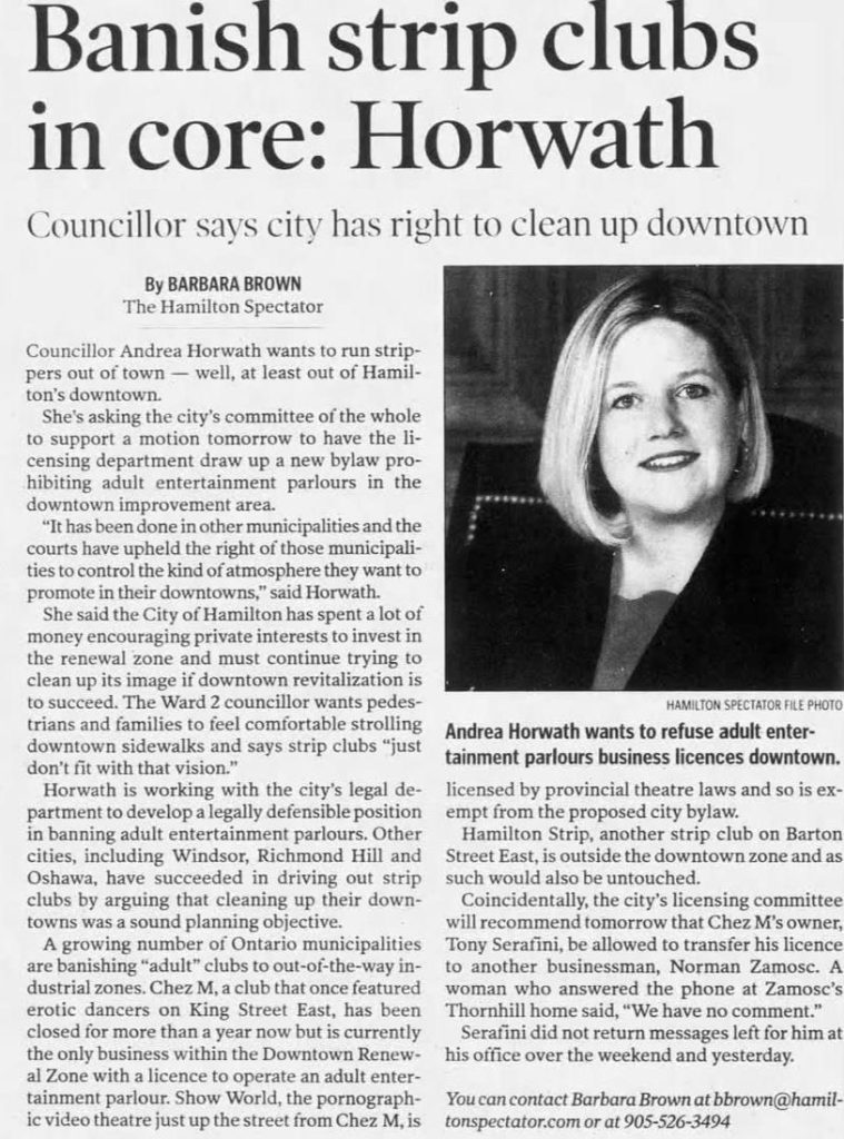 ScarlettG4Mayor's tweet photo. Municipalities can govern themselves. If they got rid of strip clubs in the @CityofHamilton, then Hamilton can bar AI data centres as well, full stop. Source: Barbara Brown, “Banish strip clubs in core: Horwath” September 24, 2002 The @HamiltonSpectator, Page 11.
#HamOnt #YHMVote https://t.co/yZJ2BvGkBp
