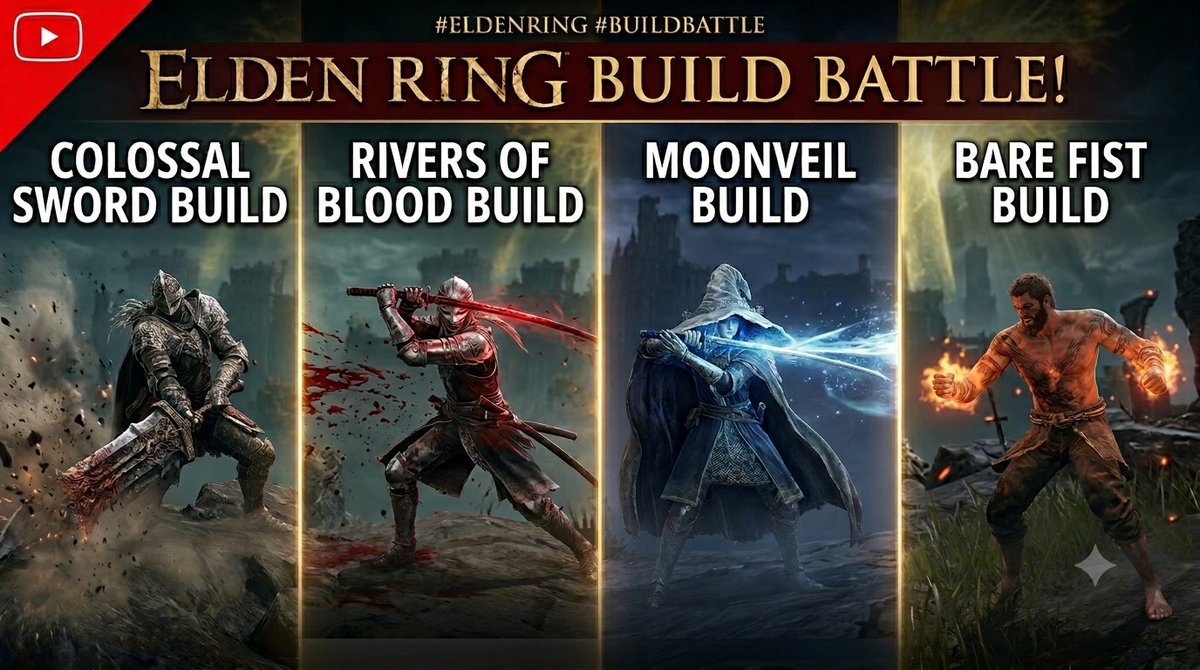 TribridTyr's tweet photo. “Battle Loadout” Poll
⚔️ Warriors, rise. Before you dive into the week’s grind — what’s your go-to loadout?
🗳️ POLL: [Elden Ring] — what’s your main weapon/build of choice?
A) [Colossal Sword ]   B) [Rivers of Blood]   C) [MoonVeil]   D) [Bare Fist]
#eldenring #soulslike #twitch https://t.co/DvrsQmbNEi