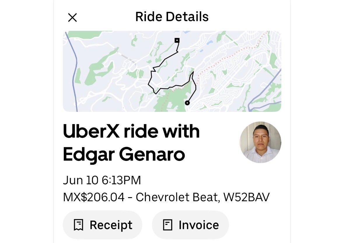 pvj11's tweet photo. Es este conductor. Si les aparece como opción para usar Uber, rechácenlo. Además, @Uber @Uber_MEX no se hace responsable. A mi me robaron entre los dos $825 pesos. https://t.co/e4Uz6jCs8T