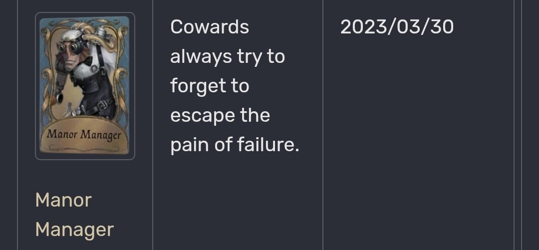 Sodac2ndy's tweet photo. I find it interesting how Burke isn't really mentioned, only bane and the derosses. Again, showing Burke being a coward. 

In multiple skins, they call him coward or seemingly trapped within the manor https://t.co/LC91GMH3sM