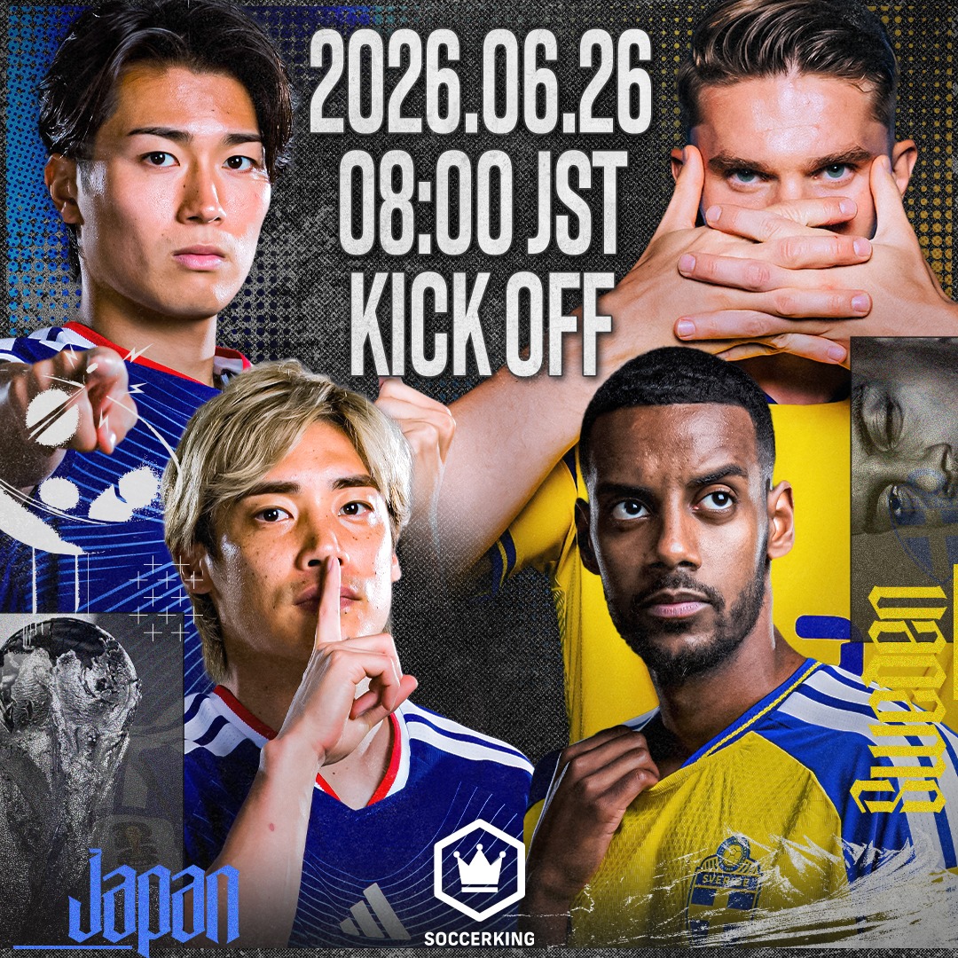 SoccerKingJP's tweet photo. 🏆FIFAワールドカップ2026 グループステージ第3戦
🇯🇵#サッカー日本代表🆚スウェーデン代表🇸🇪

📺NHK／NHK BS4K
🗣️解説：本田圭佑・柿谷曜一朗・林陵平
🎙️実況：曽根優

🤳DAZN
🗣️解説：内田篤人・安田理大・久保裕也
🎙️実況：野村明弘