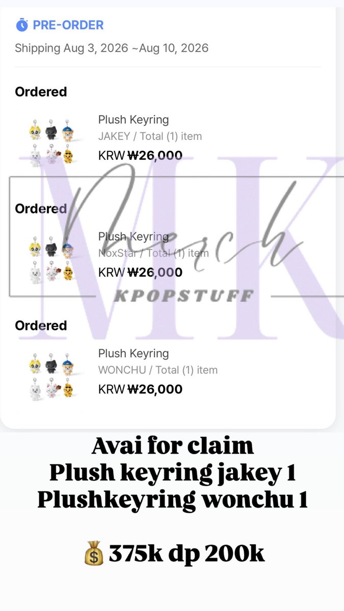 KpopstuffMerch's tweet photo. #wts secured plush keyring enchin 
Imagw picket blood saga enhypen

‼️ MASIH PO 
✅ details harga cek di foto 
Masing2 item cuman ada 1pcs aja 

📍 Medan https://t.co/o0F5g1SST1