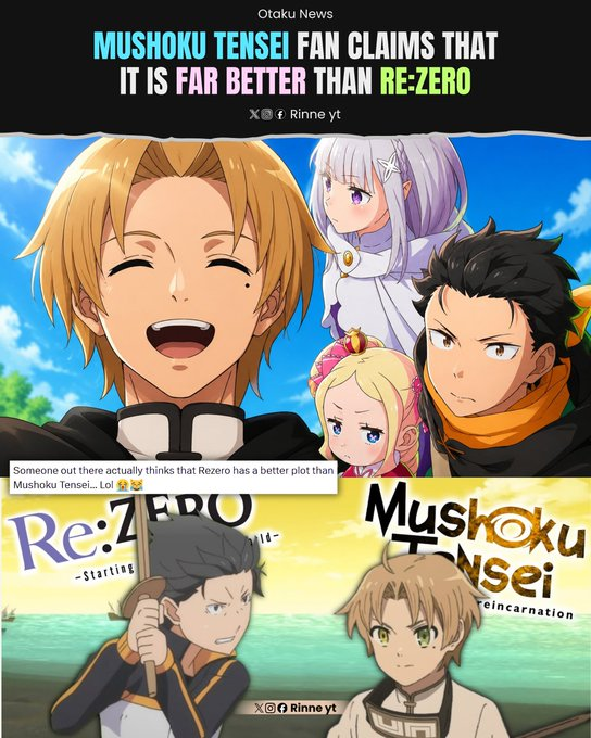 marinSimp69366's tweet photo. manufactured Jewish propaganda to get the otakoyim to fight each other #rezero #mushokutensei https://t.co/6Mq1b0sji0