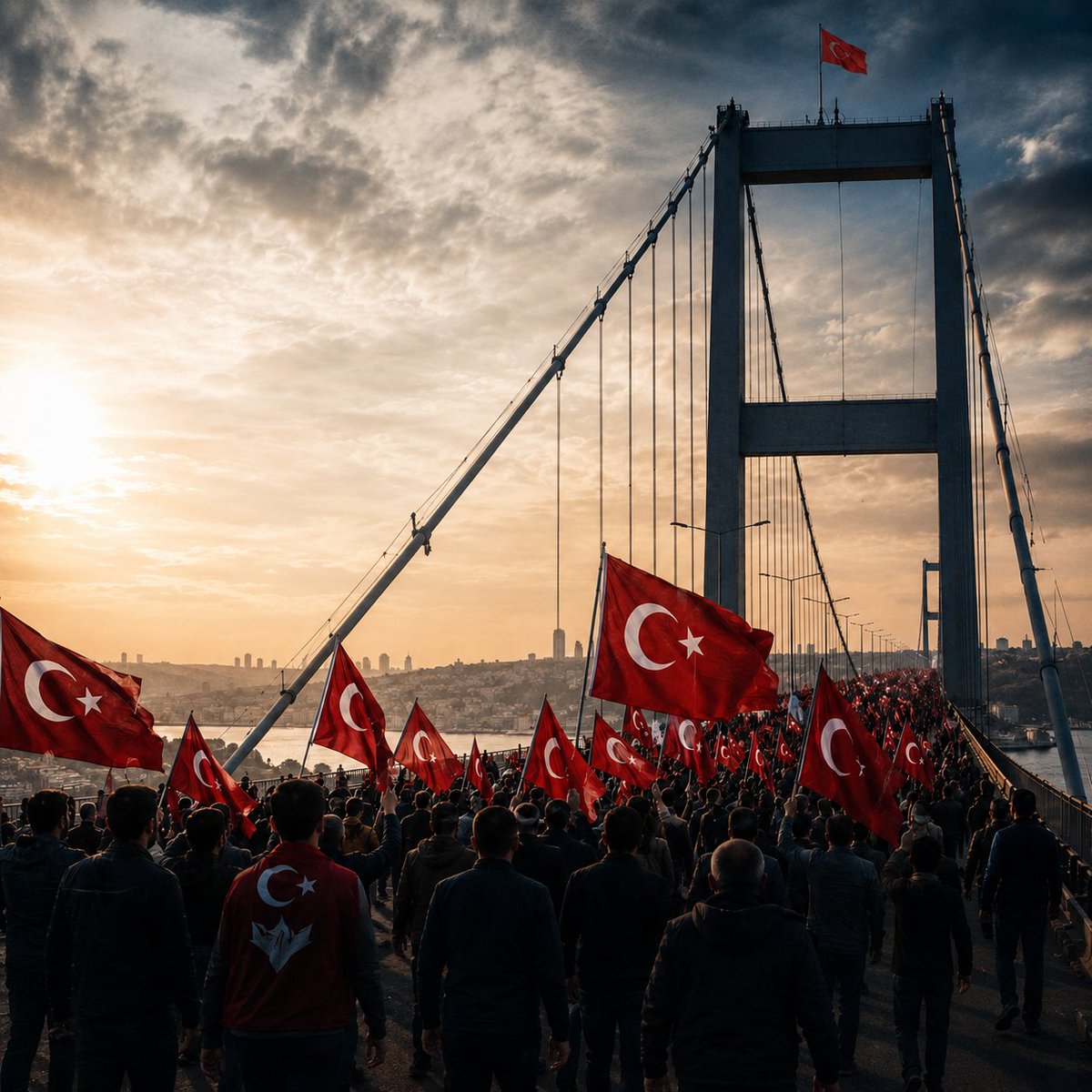 milliyetci_org's tweet photo. Türk milliyetçisi bazı STK'ların, Fatih Sultan Mehmet Köprüsü'ne Am*d paçavrasını indirmek için yürüyüşe geçeceği öne sürüldü. https://t.co/oaxxdQ4bjN
