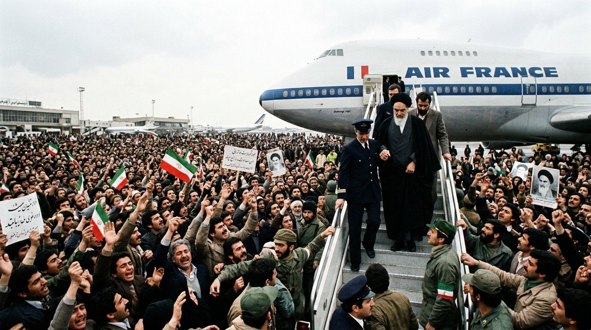 MrPo55's tweet photo. The Rise of Ayatollah Khomeini: https://t.co/bmeNw4BTX5 This article examines how Ayatollah Khomeini became the revolution's undisputed leader, why successive governments failed to silence him, how exile amplified rather than diminished his influence, and how his return to Iran. https://t.co/bJ13M0UDPo