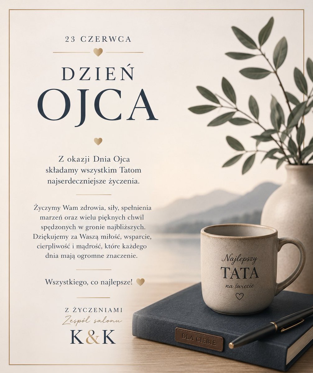 klinikandk's tweet photo. Serdeczne życzenia dla Wszystkich Ojców, tych przyszłych również ❤️
#dzienojca https://t.co/yZKe5TE3R1