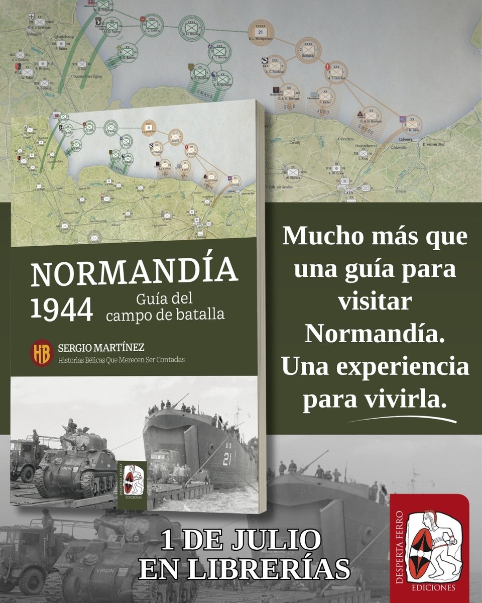 DespertaFerro's tweet photo. 'Normandía 1944. Guía de la batalla' es una inmersión completa en uno de los episodios decisivos de la Segunda Guerra Mundial. Diseñada para viajeros curiosos y amantes de la historia, esta guía combina mapas detallados, itinerarios organizados y un contexto histórico riguroso que permite comprender cada lugar antes de visitarlo.
