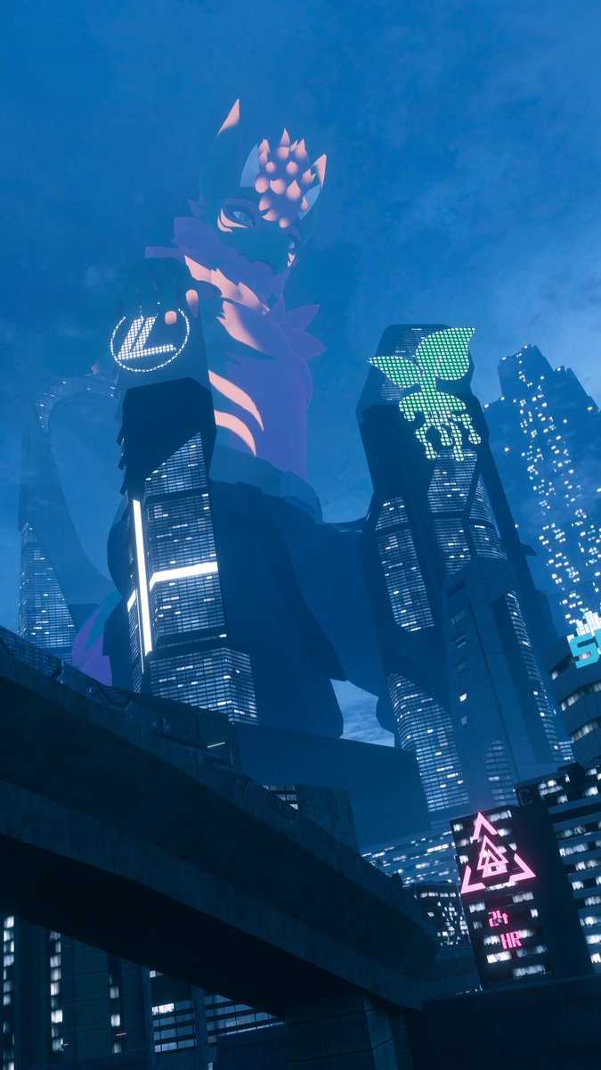 JessermanVR's tweet photo. Strolling through the city at my largest size yet 🏙️
Don't mind me, just going to take a step over your way~
---
#VRChat #SizeTwitter #Furryvr #furry #paws https://t.co/gOnIdykWXm