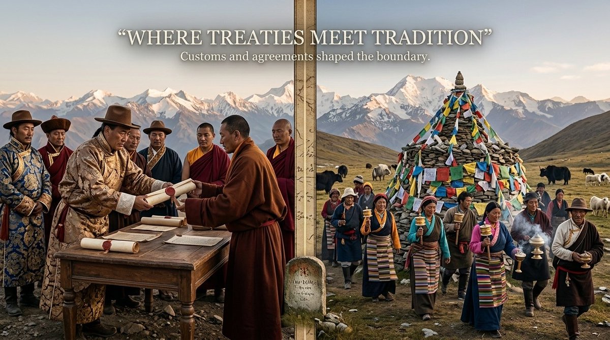 Lhamo00071's tweet photo. From agreements to ground realities, Tibetan treaties and local customs consistently guided boundary alignment in the middle sector.

#Tibet #HistoricalFacts #Boundary #Asia

@CTA_TibetdotNet @DalaiLama https://t.co/9Sfd0NyOa4