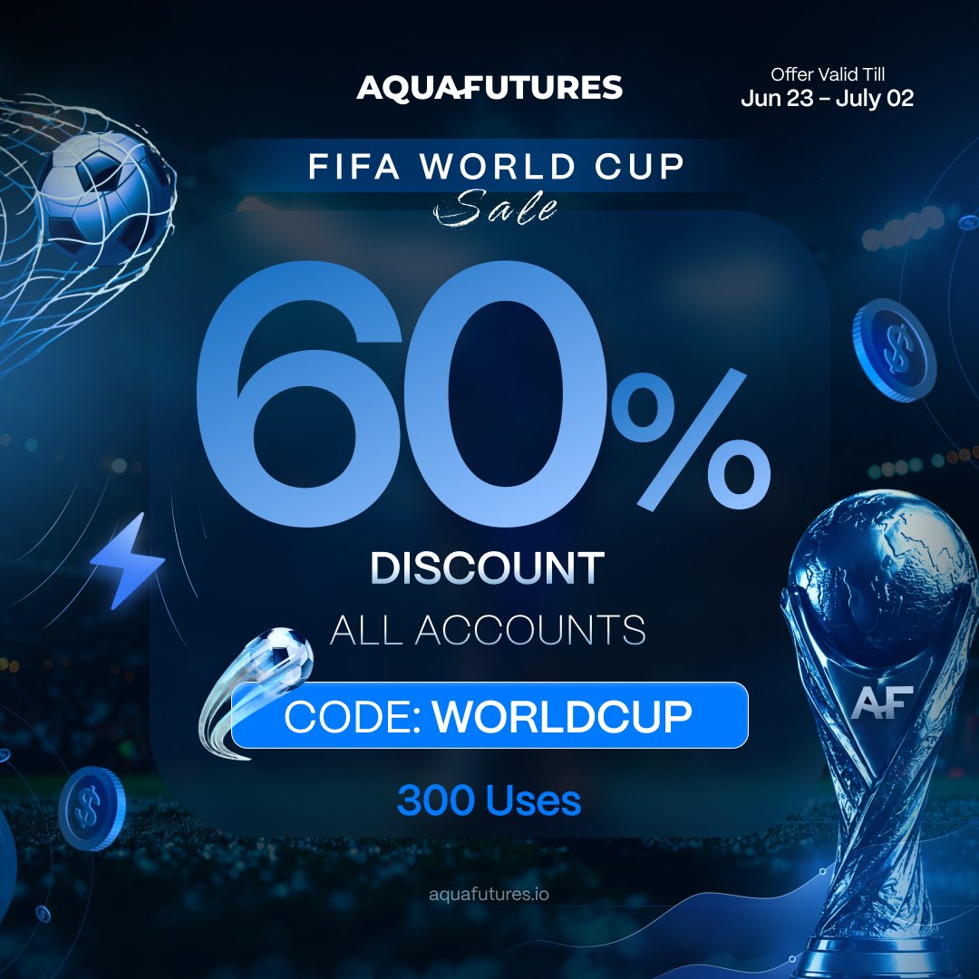 Aqua_Futures's tweet photo. 60% OFF all accounts for limited time only! ⌛

🖤 Updated platforms, rules &amp; pricing
🖤 No activation fees
🖤 Rewards within 48 hours or receive an additional $100

Get funded now at 👉 https://t.co/rBBtQXcgsc https://t.co/ratjKiJ5K3