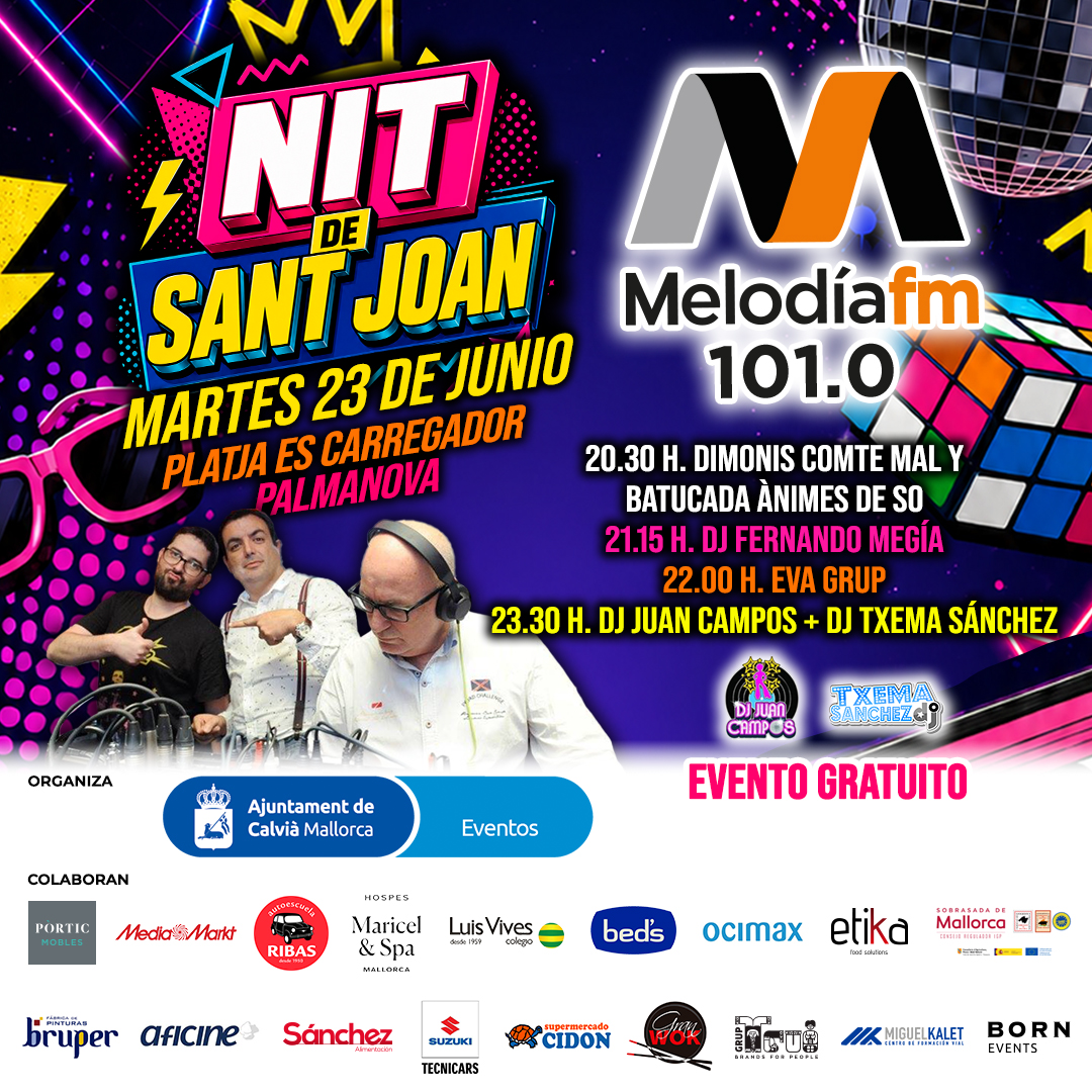 jcenrique's tweet photo. Os espero esta noche en Palmanova con @_Calvia y @Melodia_FM https://t.co/jxfJKva9um