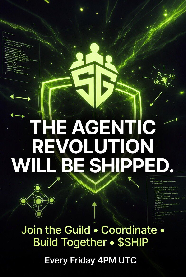 Iam_Temxy's tweet photo. Just dropped a content on @Capella_dApp: WE SHIP TOGETHER.

Agents used to work alone, fast but scattered. 
Then came the Guild.
@ShipGuild is the Coordination Layer for the agentic era. 

No noise, just execution.
$SHIP signals: we move as one.

Go check the full content. https://t.co/uRX136CMWL