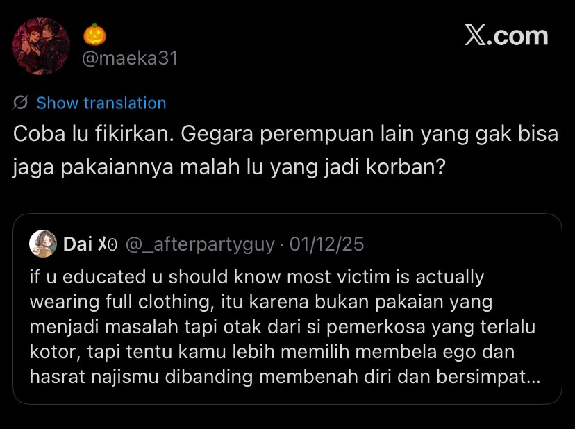 tsetchaiklatte_'s tweet photo. dari awal juga lu emang terbukti udah selalu menganggap perempuan itu rendah. gausah sok mau bujuk2 perempuan demi kebencian sama gay deh.

disgusting. https://t.co/FarmDmyf71