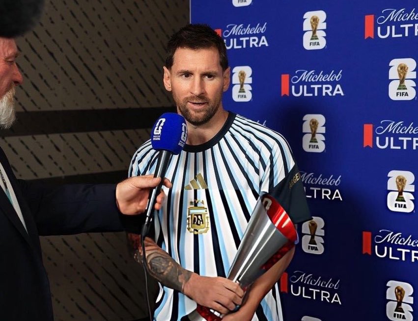 markklfc's tweet photo. Lionel Messi on the 100-year-old fan holding the “100 YEAR OLD MESSI FAN” banner:

🗣️ “When I saw her in the stands… I honestly had to hold myself together. In that moment, football disappeared for me. It wasn’t a stadium anymore, it wasn’t noise, it wasn’t pressure it was just emotion.”

“Someone who has lived a whole century of life… through wars, through generations, through everything the world has endured… and she is still here, smiling, holding my name in her hands. I don’t even know how to explain what that feels like.”

“It made me think about everything my first steps in football, the dreams I had as a child, the sacrifices my family made… and somehow, through all those years, my name reached someone like her. It’s overwhelming.”

“I don’t deserve something like that. No player does. Because this goes beyond football. This is love from a lifetime, not just a moment.”

“I looked at her and I just wanted to stop time for a second… to say thank you properly. Not as a footballer, but as a human being who understands how rare it is to be loved like that for so long.”

“There are goals that make noise, trophies that make headlines, but this… this was something completely different. Pure, unconditional connection between two lives that were never meant to meet, but somehow did through football.”

“If I could give her anything, it wouldn’t be a shirt or a photo. It would be time. Because the fact she spent part of her life supporting me… I will carry that forever.”

“When I retire, I will remember nights like this more than anything else. Because at the end of everything, football is not about records… it is about hearts that connect without even speaking.”

“And in that moment, I realized something very simple… I am not just playing for trophies. I am playing for people like her.”