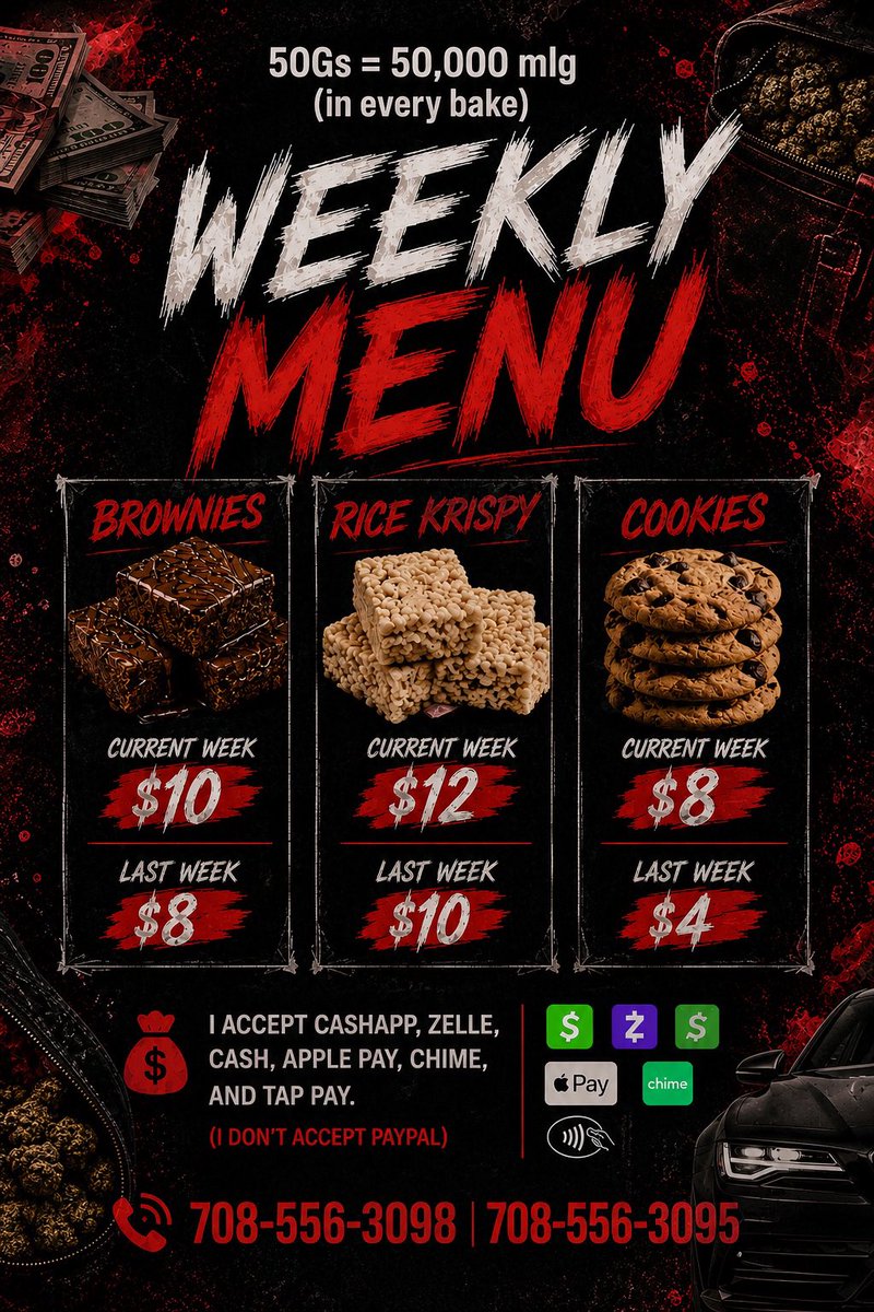TwoFoeExotics's tweet photo. Picture 1 - Pull Up Prices 🚘

Picture 2 - Pick Up Prices 🚗

Picture 3 - Bakery Prices 🧁 https://t.co/h3hjlR8Kwp