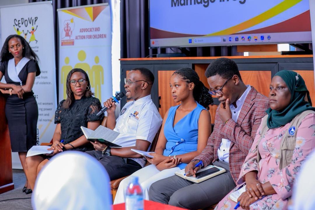 WomenProbono's tweet photo. Our Legal Officer, Solomon Kisakye, participated in the National Stakeholder Meeting on Ending Child Marriage and Teenage Pregnancies in Uganda, convened by @CEDOVIPuganda in partnership with @JOYFORCHILDREN 

As a panelist, Solomon advocated for strengthening child protection systems and advancing collective action to end child marriage and teenage pregnancy. 

We continue to champion the rights, wellbeing, and empowerment children in Uganda. #EndChildMarriage #EndTeenagePregnancy #ChildProtection #SRHR