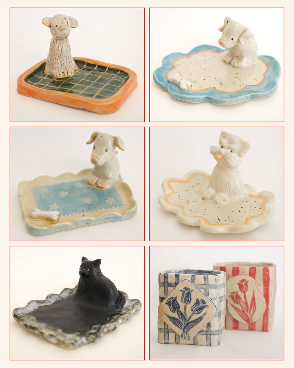 代官山蔦屋書店のPOPUPで
抽選販売をしている陶芸作品たちて🫶
どれもお気に入りです ☺︎ 