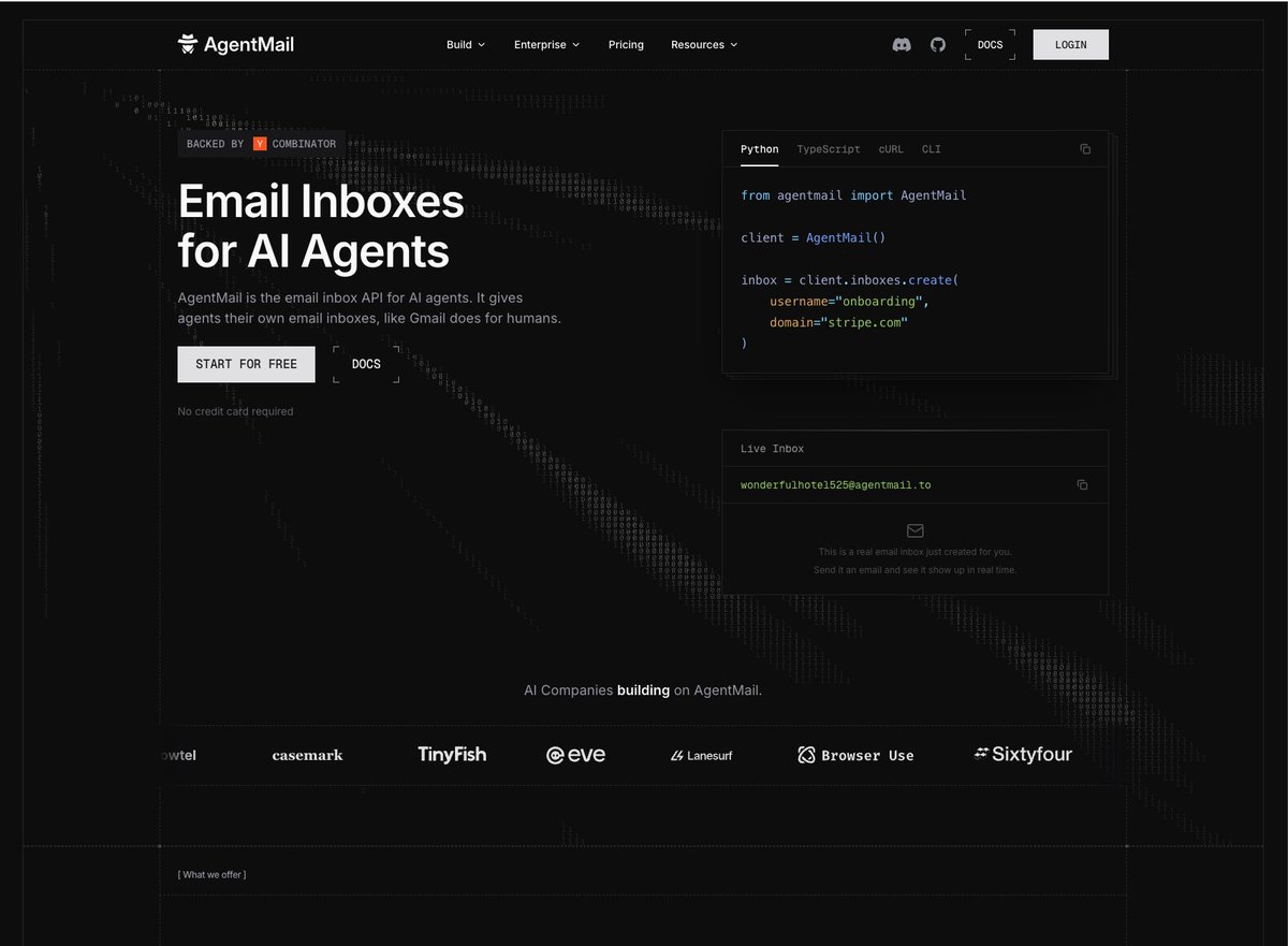 _fadhli's tweet photo. These web UIs layouts are really taking over YC some companies. Especially dev tools ~ retro, monochrome, ascii art. https://t.co/CzSM1m9uuu