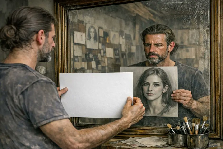 ArteEscuela1's tweet photo. 👀 ¿Alguna vez has pasado horas dibujando y, de repente, has visto un error enorme que antes no estaba?
.
Existe un truco muy sencillo que usan muchos artistas para detectar fallos de proporción, simetría y composición en segundos. 🎨

👉https://t.co/IoboZ9lzrt https://t.co/rWfr24S87p
