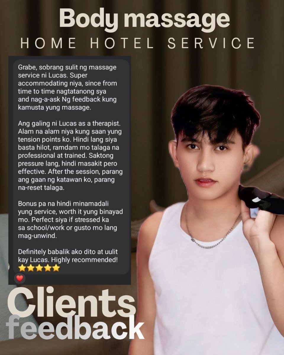 Johnlucas_mt's tweet photo. 💆‍♂️ RELAX. RECHARGE. RESET. 💆‍♂️

Take a break from the stress and treat yourself to a soothing massage session. Your body deserves it.

📩 DM FOR APPOINTMENTS &amp; DETAILS.
✨ Professional • Relaxing • By Appointment Only r https://t.co/7xLPVAxjEP