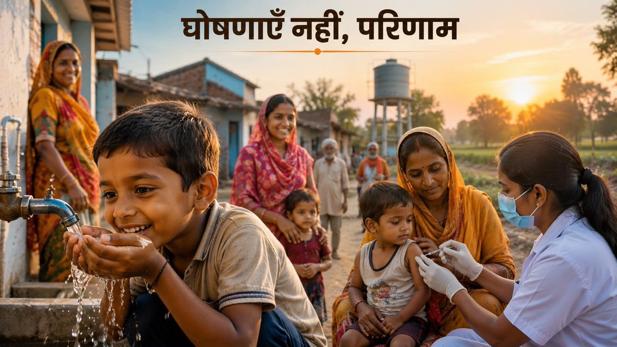 ModiKaParivaar_'s tweet photo. योगी जी से पहले के एक दशक में इंसेफेलाइटिस के कारण 8,373 मासूम बच्चों की मौत हुई थी।

आज लगातार दो वर्षों से मृत्यु दर शून्य के स्तर पर है।

3.4 करोड़ टीकाकरण और 2.1 करोड़ से अधिक नल जल कनेक्शन ने उत्तर प्रदेश की तस्वीर बदल दी है।

यही निर्णायक सुशासन है।

घोषणाएँ नहीं, जीवन बचाने वाले परिणाम।

मुख्यमंत्री योगी आदित्यनाथ जी और उत्तर प्रदेश सरकार को इस ऐतिहासिक उपलब्धि के लिए नमन। 🇮🇳🙏
#YogiAdityanath #UttarPradesh