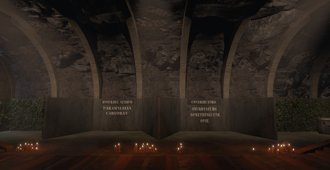Davidhgaming's tweet photo. Credit Room

A quiet place of remembrance hidden beneath the surface. The Credit Room stands as a tribute to the creators, contributors, testers, and community members who helped bring Faultline to life.

RustRoleplayers Event • 25th to 28th
Custom Monument

#Faultline #Rust #RustRoleplayers #RustEdit