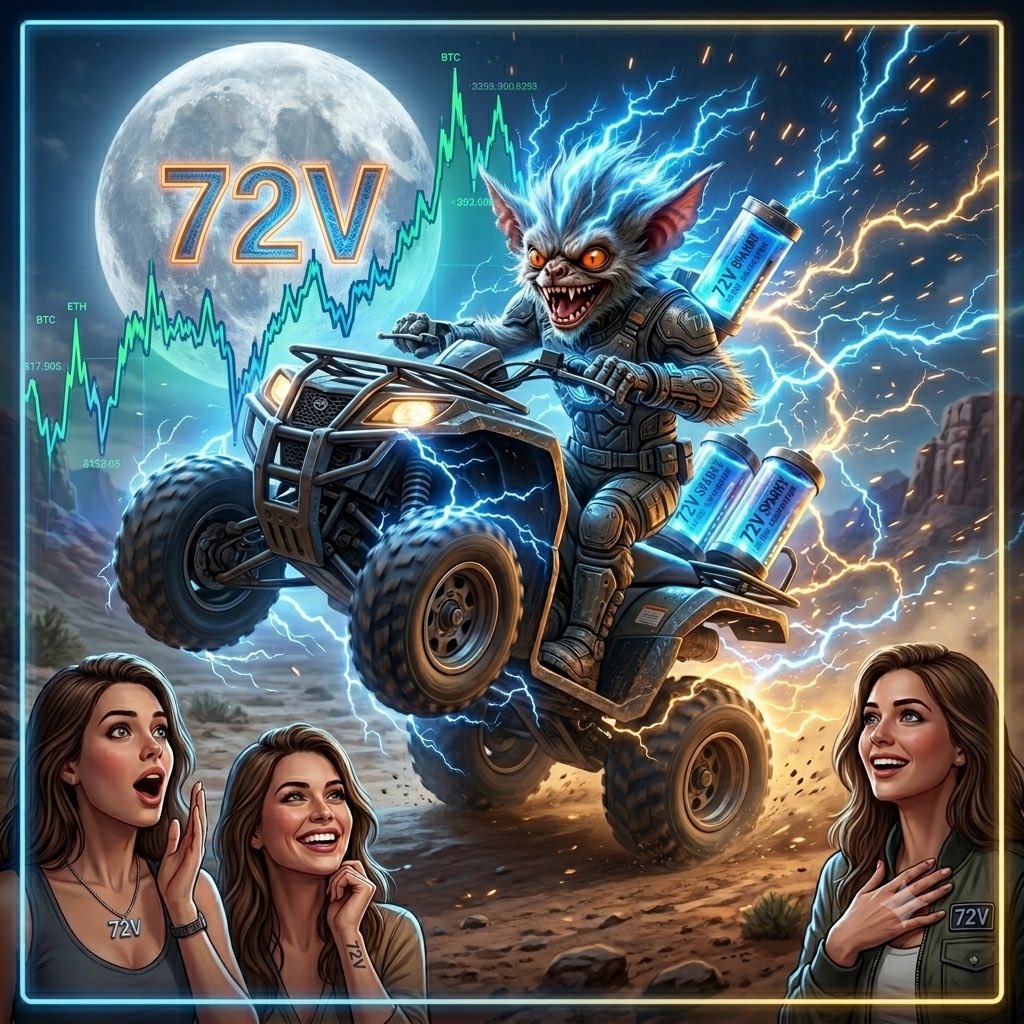 72vtoken's tweet photo. ⚡️ $72V_HYPER-DRIVE is built for speed! 🚀

Memes, community, and pure energy—no brakes, just full throttle to the moon.

Strap in and enjoy the ride. The Hyper-Drive has only just begun. ⚡️💎

#72VHyperDrive #Memecoin #Crypto #Web3 🚀 https://t.co/NBFUIGYNgi