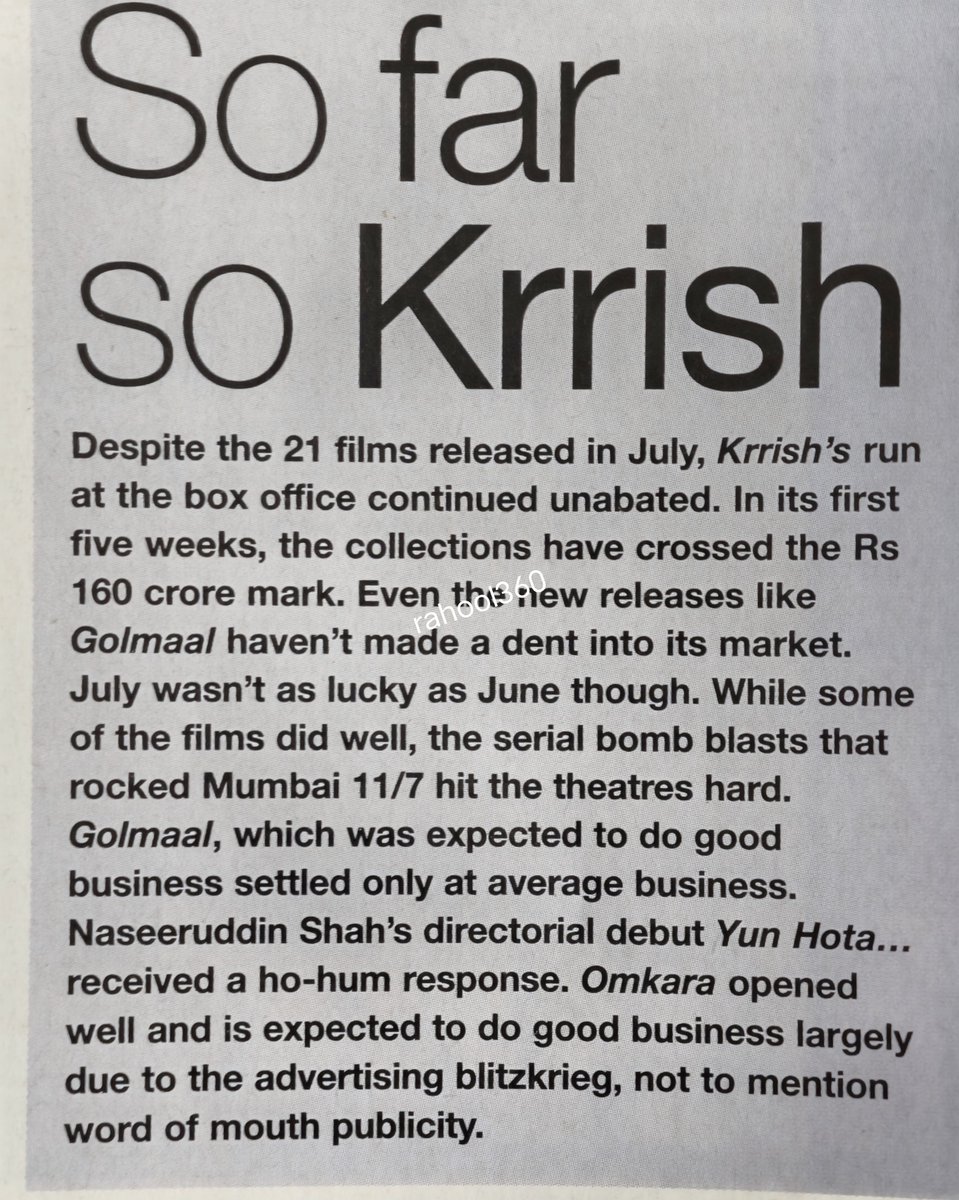 rahool360's tweet photo. 2006 was such a #hrithik year....#Krrish articles on filmfare https://t.co/jx2LJrHk2N