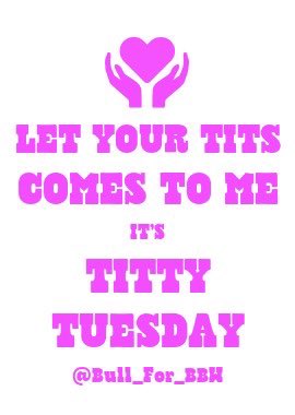 Bull_for_BBW's tweet photo. TITTY TUESDAY THREAD
Girls your bare tits pic or clip posted here will have all the love it deserves 😍 https://t.co/Jix4i0kmL0