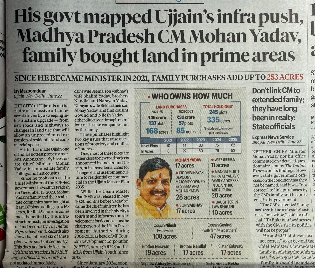 HindiFirstLang's tweet photo. इस देश की यही समस्या है। एक मुख्यमंत्री का परिवार दिन रात राज्य की उन्नति और उसे बीमारू से हाईटेक बनाने में लगा हुआ है। उज्जैन को पूरी तरह रिफर्बिश किया जा रहा है ।
ऐसे में उनका परिवार अगर चंद एकड़ जमीन खरीद लेता है ऑर्गेनिक खेतीबाड़ी के लिए तो मीडिया के पेट मे मरोड़ मार गई। https://t.co/x8LFQIRf0V