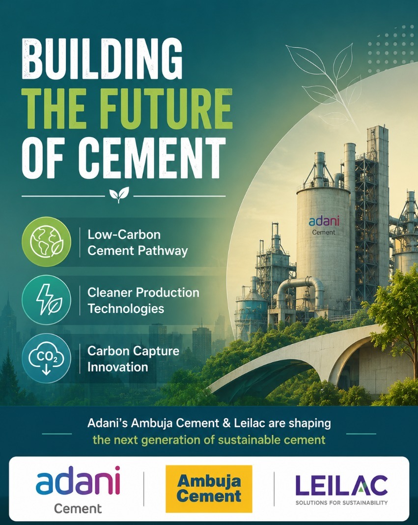 MakhanSinghRSS's tweet photo. Ambuja Cements Strengthens India's Green Manufacturing Ecosystem 

Ambuja Cements' collaboration with Leilac marksa major step toward decarbonising one of the world's most essential industries.

By combining carbon capture innovation with cleaner production technologies, the project is helping shapethe future of sustainable cement manufacturing.