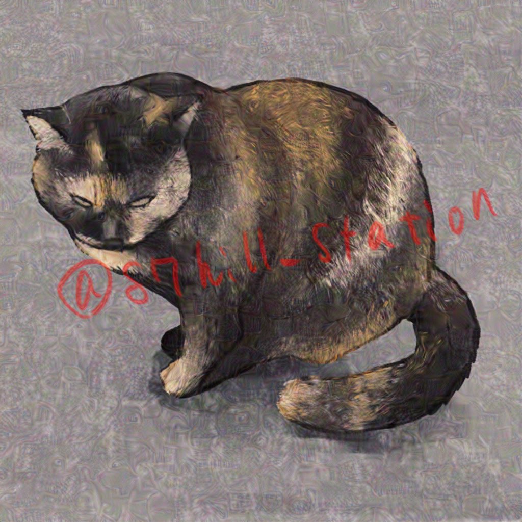 87hill_station's tweet photo. みんな猫好きねぇ〜ということで猫の絵を再放送しとく🐈

ずべてのイエネコな家の中の一番快適な場所で幸せに過ごして欲しい派閥です、ネコに幸あれ https://t.co/4zzGrSFqDc