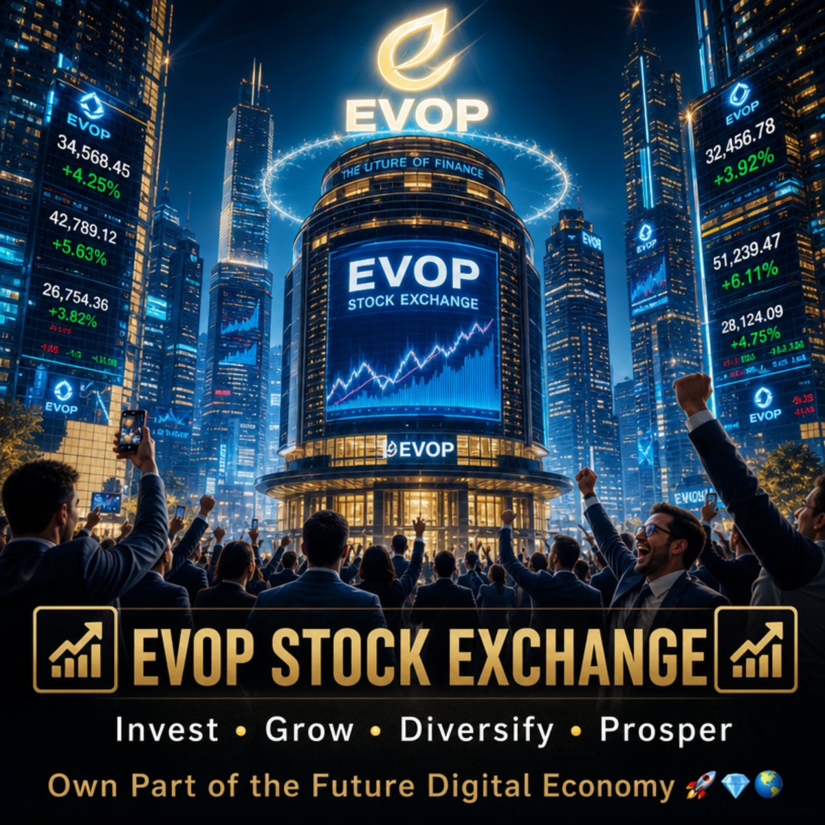EvolveTKN's tweet photo. 🔥 EVERY GREAT ECONOMY HAS A STOCK EXCHANGE.

NOW EVOP DOES TOO.

The EVOP Stock Exchange is designed to connect investors with the businesses, corporations, and opportunities driving growth across the metaverse.

🏢 Invest in innovation

📈 Follow market leaders

🚀 Support ecosystem growth

💎 Build long-term positions

As more businesses launch inside EVOP, the opportunities continue to expand.

The next digital economy is being built right now.

The question is: Are you positioned for it?

https://t.co/Y4KxGzUbsn