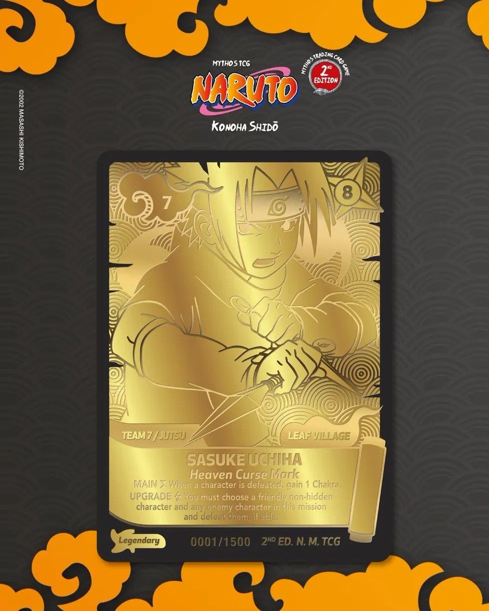 再販売開始】 即完売しておりました‼ Naruto Mythos TCG Konoha Shido