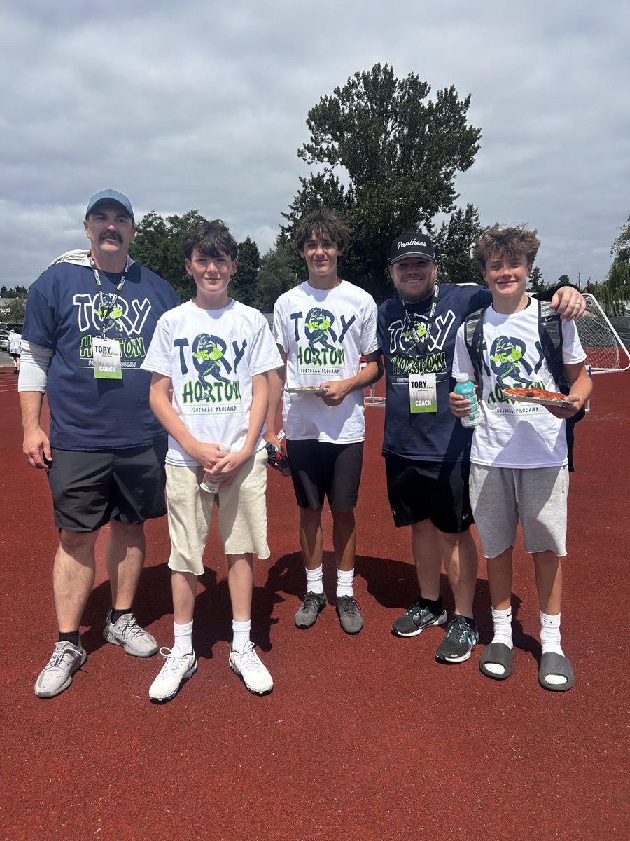 CoachBruce_BLFB's tweet photo. Panthers in attendance at the Tory Horton camp #GoPanthers https://t.co/rVkjjd9Ifl