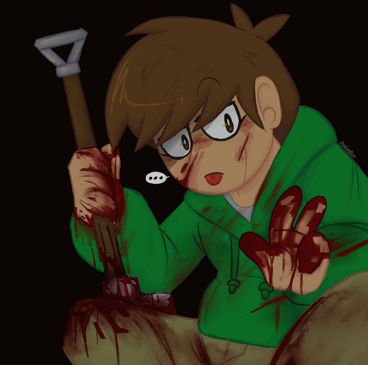 OakieBun12's tweet photo. been a while since I drawn blood #eddsworld #Edd https://t.co/8oVw1P83Ic