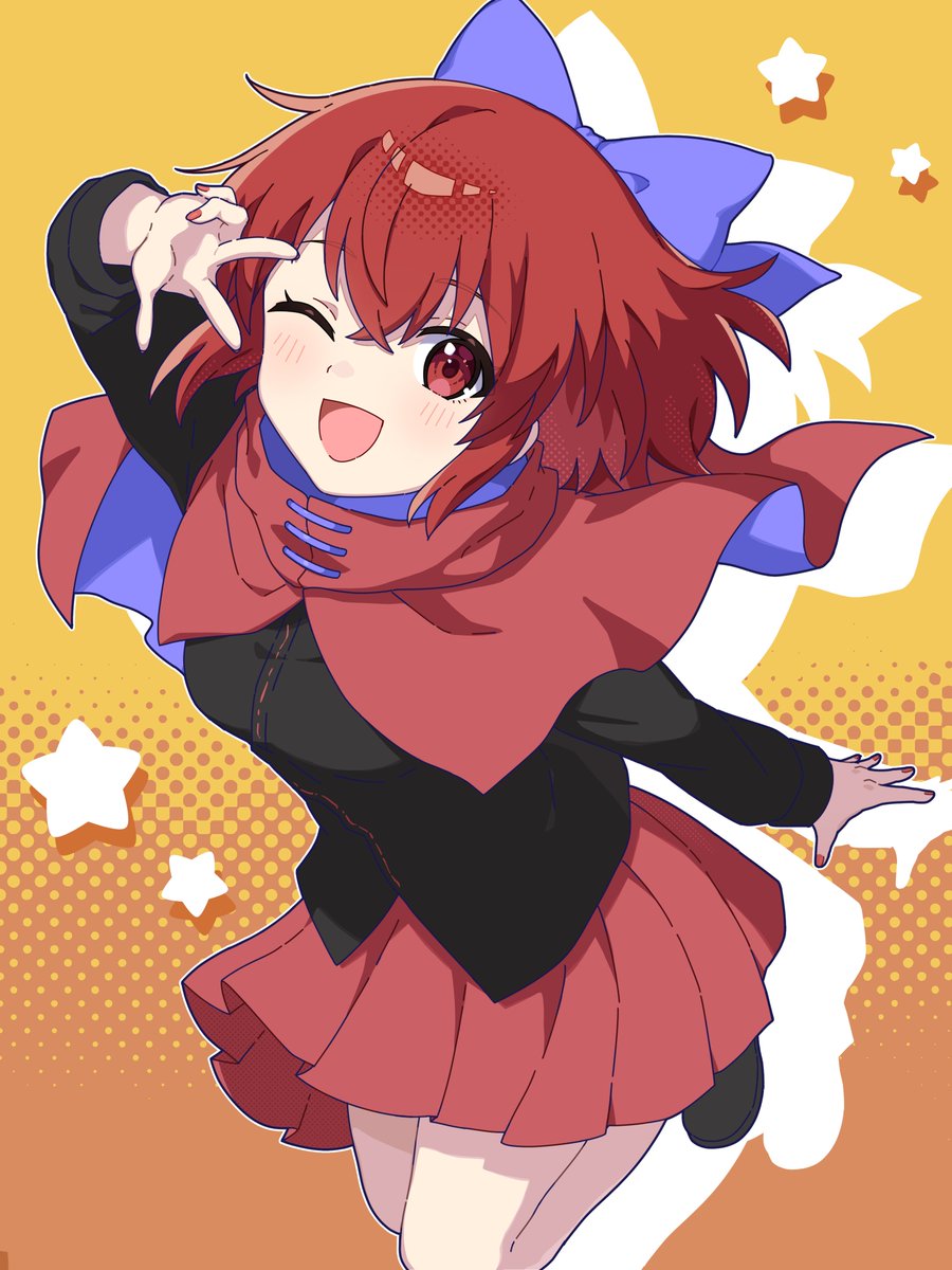 J*0様 手描きイラスト◇赤蛮奇◇東方Project◇原画◇ドローイング