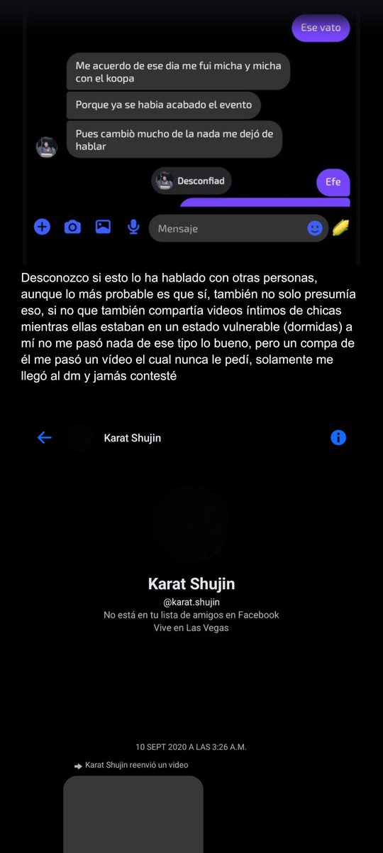 Felipedieg41844's tweet photo. @Rayomcqueenier Grabando a una chica sin su consentimiento y el Muy pendejo manda el video a sus amigos para quedar como el super machito 🤡 https://t.co/kflszAejJC