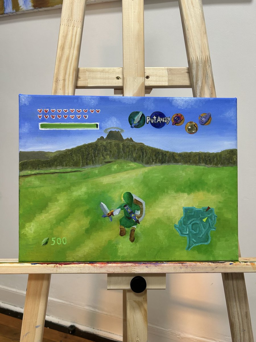 animiatics's tweet photo. finished :) #thelegendofzelda #oilpainting https://t.co/RfydrptY46