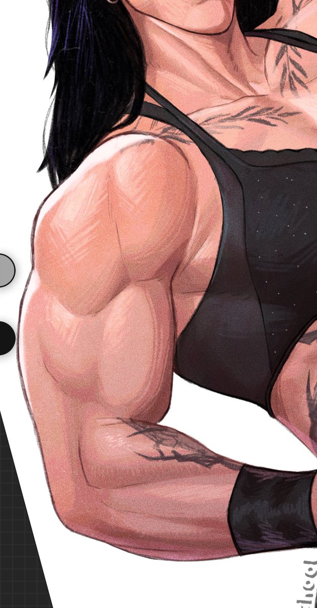 BossFromSchool's tweet photo. I like how I rendered this arm #Digitalart #fanart #drawing #digitalpaint #anatomy #RheaRipley https://t.co/Rw61xaxYNQ