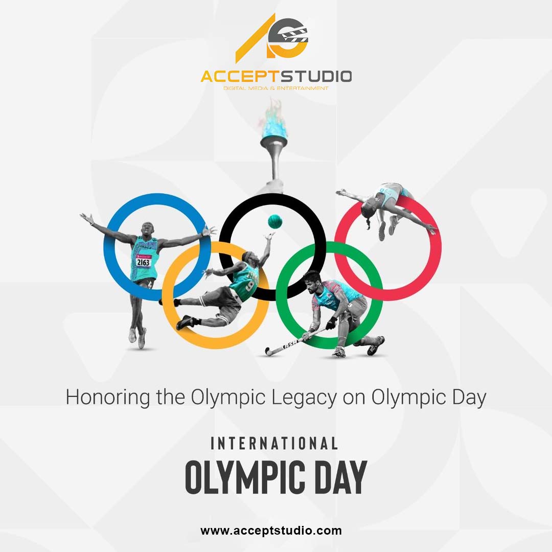 AcceptStudio's tweet photo. Today, we celebrate the spirit of unity, excellence, and friendship that the Olympic Games represent. It's a day to honor the athletes who inspire us with their dedication, talent, and determination. 🏋️‍♀️🏊‍♂️⚽️ #InternationalOlympicDay #OlympicSpirit #Sportsmanship #Excellence https://t.co/5K9agv6KIT