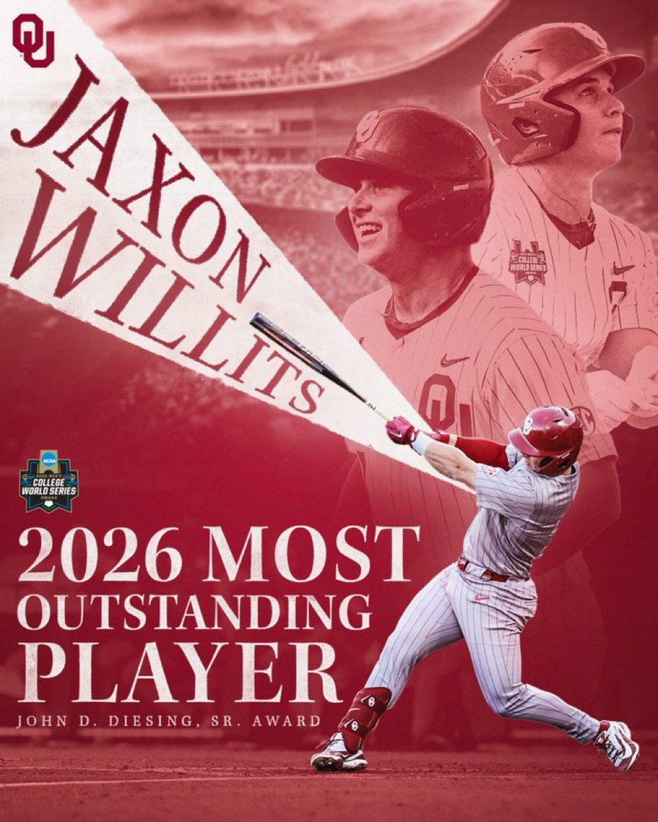 EliWillits's tweet photo. Wow! Can’t put into words how happy I am for Jaxon and my Dad! God can do anything! So happy for them and the Sooner team! #MVP #GlorytoGod @JaxonWillits @Reggie_Willits @OU_Baseball https://t.co/pTLLFTqTi0